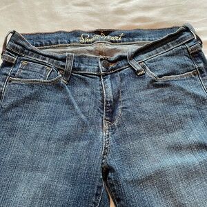 Old Navy Light Wash Sweetheart Denim Jeans Straight Leg 4 Short